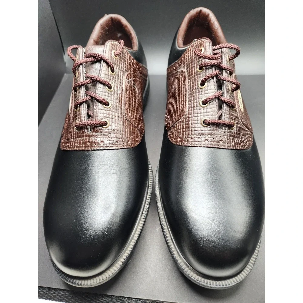FootJoy SoftJoys‎ Terrains Shoes Mens Size 11.5 Brown Leather Golf Spikes 57635